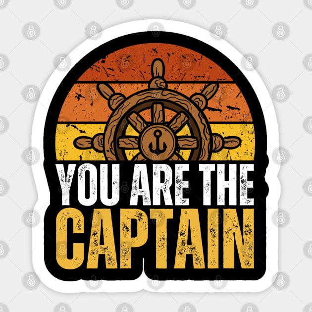 You are The Captain of Your Life Sticker by jackofdreams22